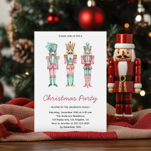 Elegant Nutcracker Christmas Party Invitation
