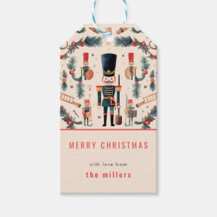 Elegant Nutcracker Modern Christmas Gift Tags