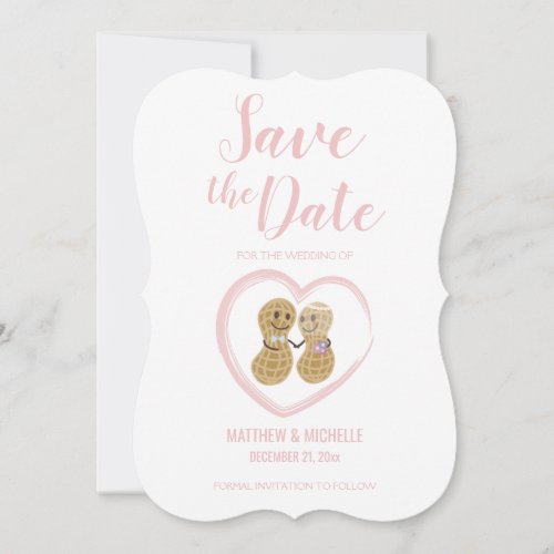 Elegant Nuts About Each Other Whimsical Wedding Save The Date