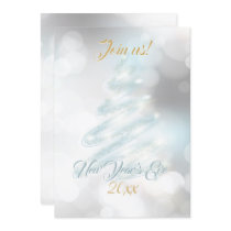 Elegant NYE  Bokeh Company Holiday Card