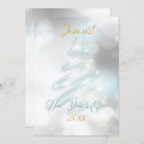 Elegant NYE  Bokeh Company Holiday Card