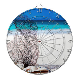 Elegant Ocean Coastal Shells Beach Dartboard