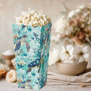 Elegant oceane blue toile favor boxes