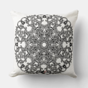 Elegant Octa Glyph Throw Pillow