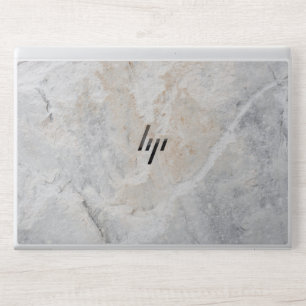 Elegant Off And White Marble HP Laptop Skin