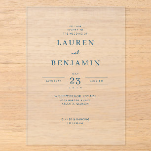 Elegant Off-White Minimalist Invitation