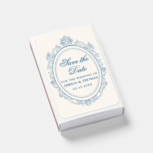 Elegant Old Money Script Save the Date Matchboxes