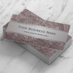 Elegant Old Wood Tree Rings Texture Business Card at Zazzle
