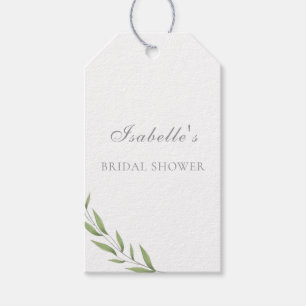 Elegant Olive Branch Bridal Shower Gift Tags