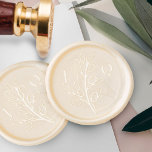 Elegant Olive Branch Couple's Monogram Wedding Wax Seal Stamp<br><div class="desc">A beautiful hand-drawn olive branch design. Customize with the couple's monogram initial.  A simple and elegant wax seal stamp design perfect for adding your personal touch to your personal stationery,  wedding,  save the date,  and more! Hand drawn design by Moodthology Papery</div>