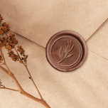 Elegant Olive Branch Wedding Wax Seal Sticker<br><div class="desc">Elegant olive branch wax sticker. This botanical wedding envelope sticker features a hand-drawn sprig of olive inside a round border. A beautiful finishing touch for any wedding or holiday mail. You can customize this stamper with Zazzle's design tool. Save yourself the time and guesswork of working with wax by opting...</div>