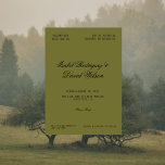Elegant Olive Green Classic Wedding Invitation<br><div class="desc">A timeless and elegant wedding invitation featuring a rich olive green background and classic script typography. Perfect for couples who love a refined, traditional, and minimalist aesthetic. This customizable invitation is ideal for formal weddings, vintage-inspired celebrations, and modern classic ceremonies. Easily personalize names, date, venue, and details to create a...</div>
