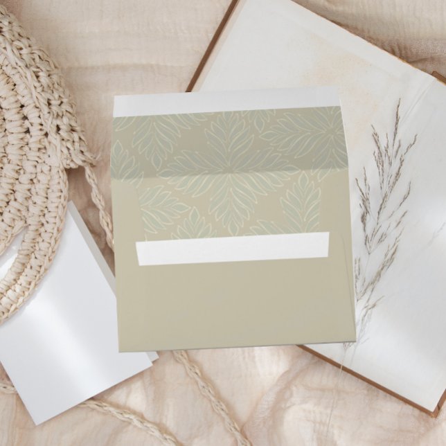Elegant Olive Green Modern Minimalist Envelope (Creator Uploaded)