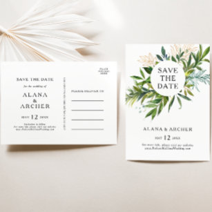 Olive Green And Gold Wedding Save the Date Cards & Templates