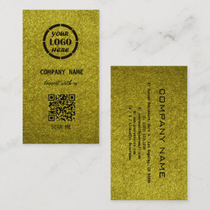 Elegant Olive Professional Design Modern QR Code Business Card