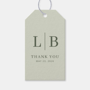 Elegant Olive Thank You Tag