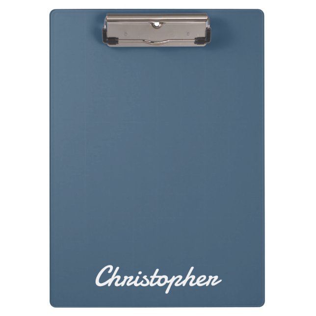 Elegant One Color Minimalist Design Clipboard (Front)