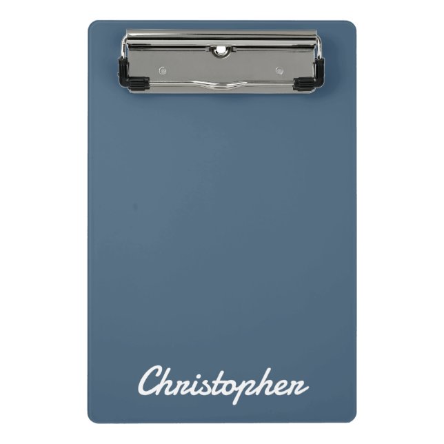 Elegant One Color Minimalist Design Mini Clipboard (Front)