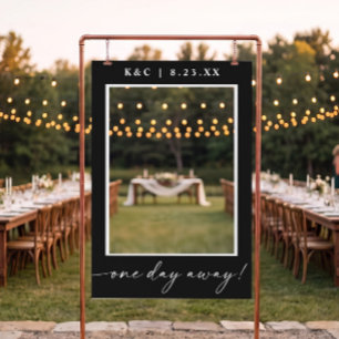 Elegant One Day Away Wedding Rehearsal Dinner Selfie Frame