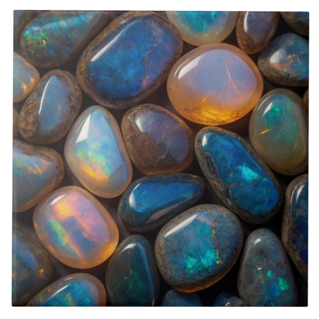 Elegant opal Ceramic Tile (Front)