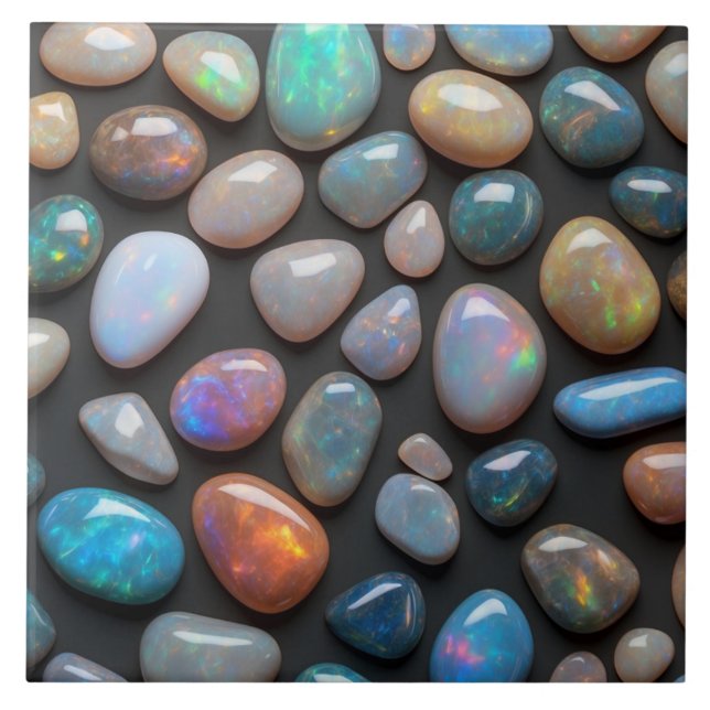 Elegant opal Ceramic Tile (Front)