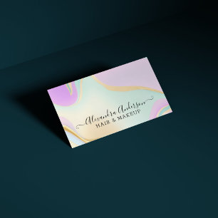 Elegant Opal Rainbow Business Card