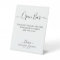Elegant Open Bar Calligraphy Personalized Wedding 