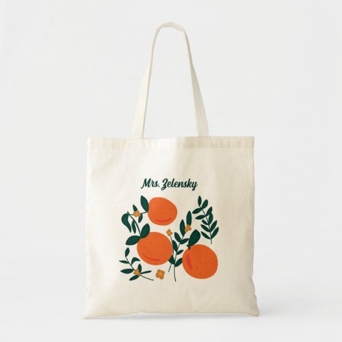 Elegant Orange Breeze Tote Bag
