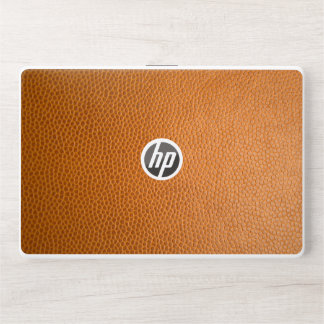 Elegant Orange leather HP Laptop Skin