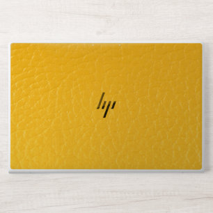 Elegant Orange leather HP Laptop Skin
