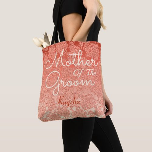 Elegant Orange Mother Of The Groom Tote Bag