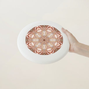 Elegant Orange Peach Floral Frisbee