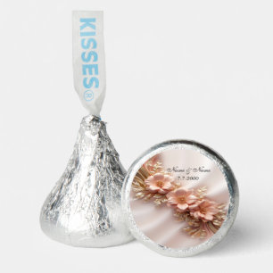 Elegant Orange Peach Floral Hershey®'s Kisses®
