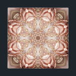 Elegant Orange Peach Floral Magnet<br><div class="desc">Beautiful Elegant Orange Peach Floral Magnet</div>