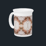 Elegant Orange Peach Floral Porcelain Pitcher<br><div class="desc">Beautiful Elegant Orange Peach Floral Porcelain Pitcher</div>