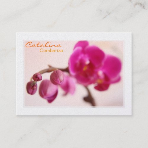 Elegant Orchid Business Card