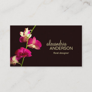 Elegant Orchid Designer Business Card