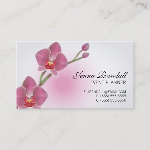 Elegant Orchid Double_Sided Business Card