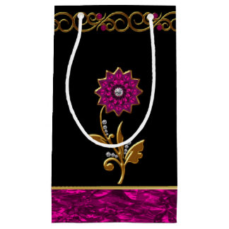 Elegant Orchid Flower Jewel Gift Bag