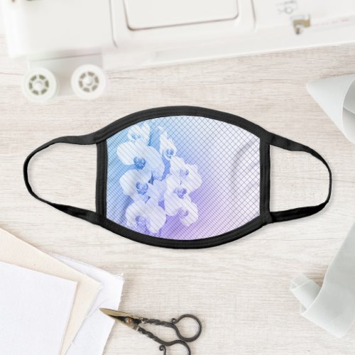 Elegant Orchid _ Light Purple and Blue _ Checkered Face Mask
