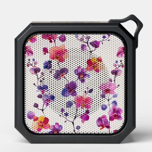 Elegant orchid pattern  bluetooth speaker
