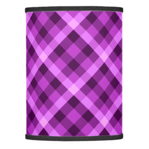Elegant Orchid Purple Plaid Lamp Shade