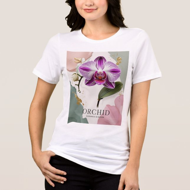 Elegant Orchid Women’s T-Shirt   Tri-Blend Shirt (Front)