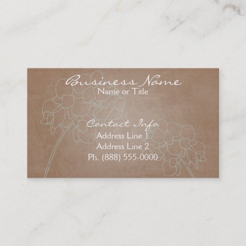Elegant Orchids Business Cards
