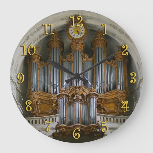 Elegant organ clock (Front)