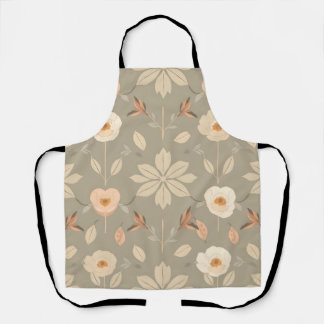 Elegant Organic Apron - Soft Colors & Natural Elem