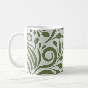Elegant Organic Green Shape Art for Gifts Coffee Mug
