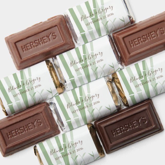 Elegant Oriental Bamboo Wedding  Hershey's Miniatures (Assorted)