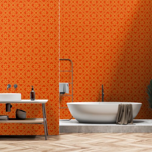 Elegant Oriental Floral Thai Style Asian Pattern  Wallpaper