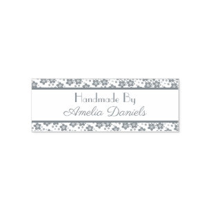 Elegant Oriental flower Handmade By Self-inking Stamp